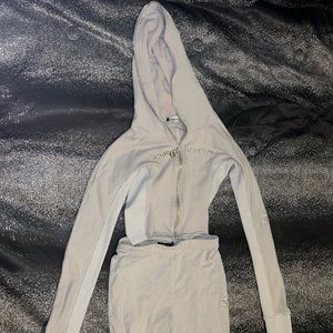 Shane Justin grey hoodie & leggings set